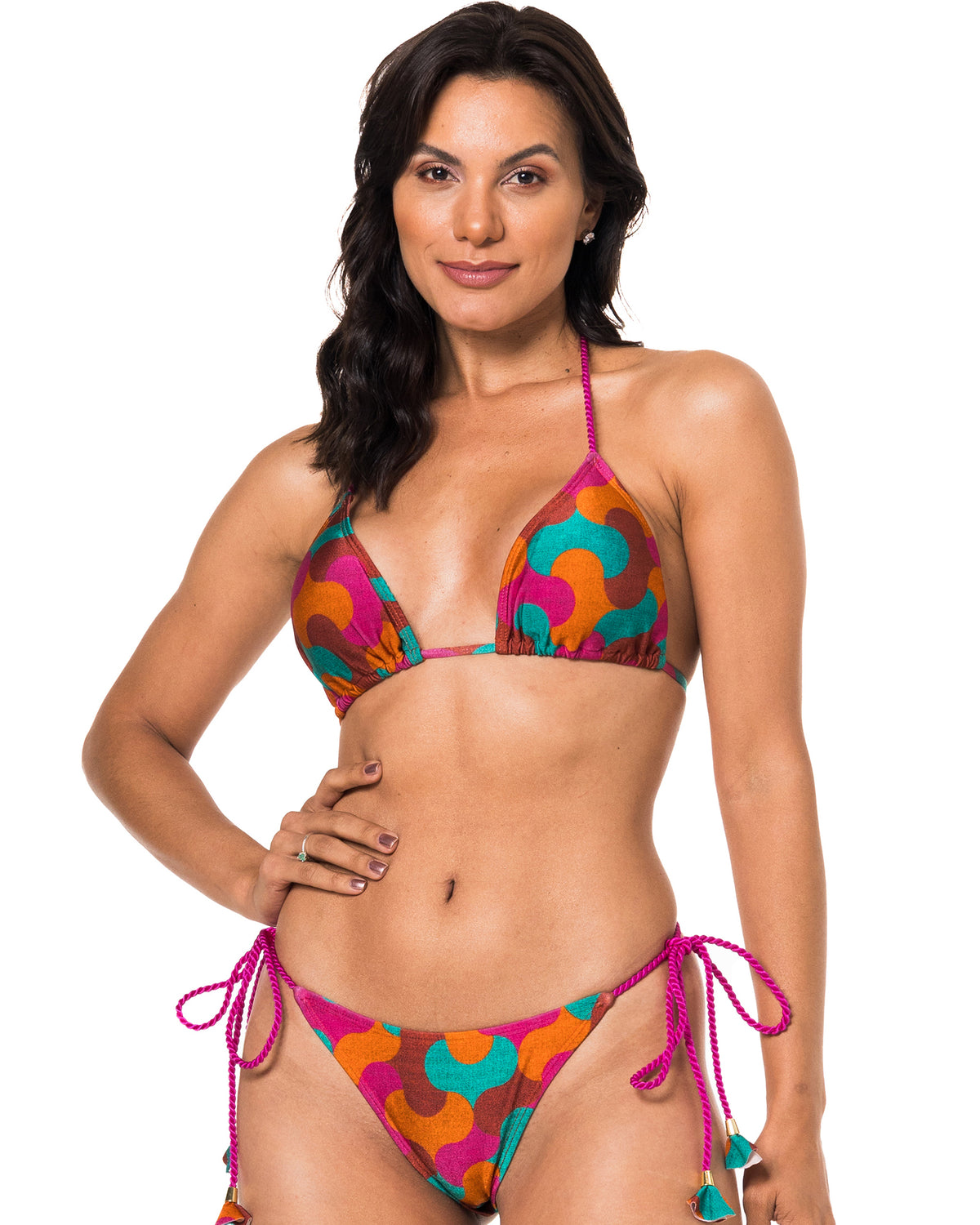 Gallery: La Playa Two Piece Swimwear Fio Cordao Artesantao