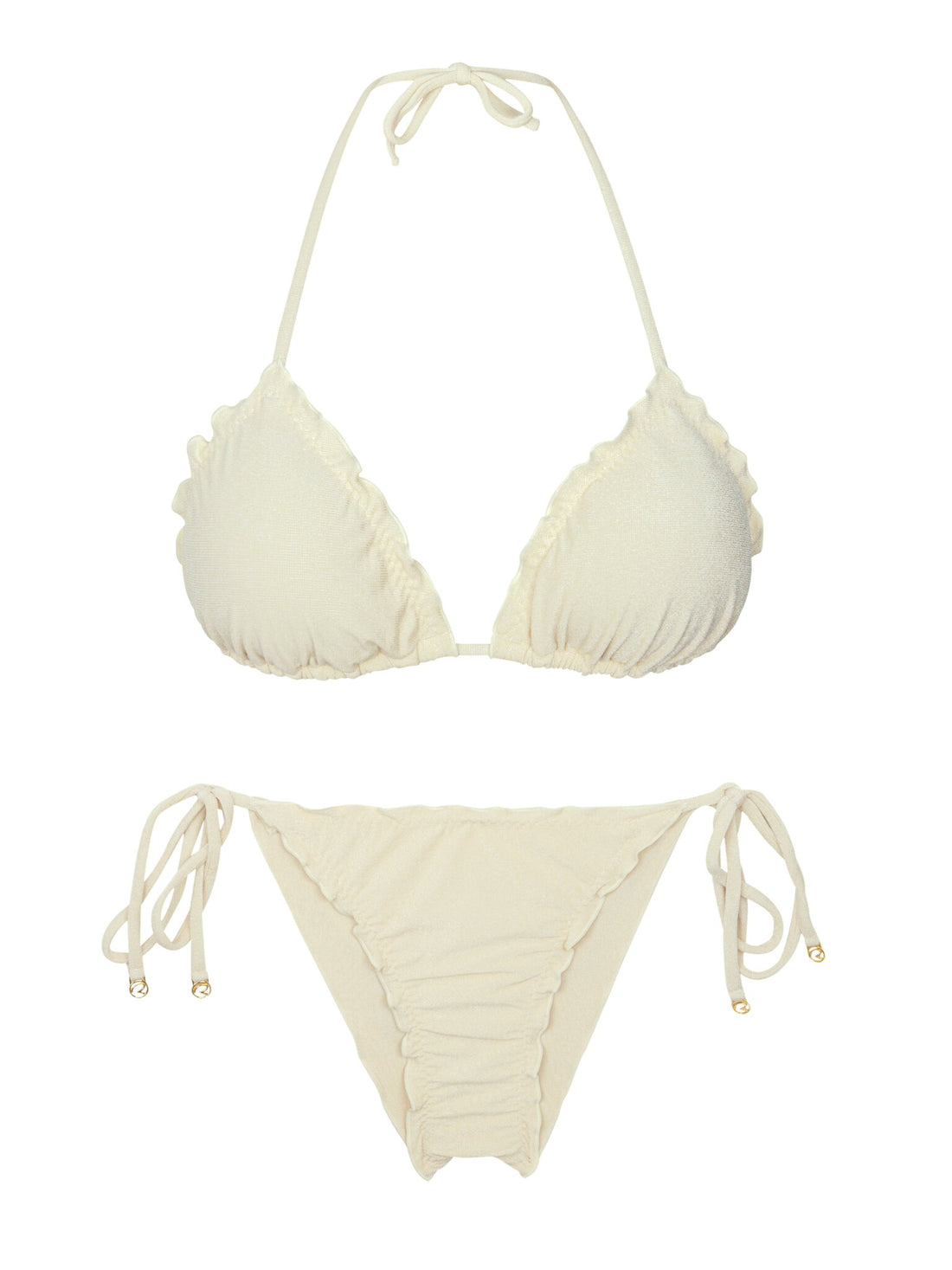 Product Front: Rio De Sol Two Piece Swimwear Set Malibu-Natural Frufru Frufru