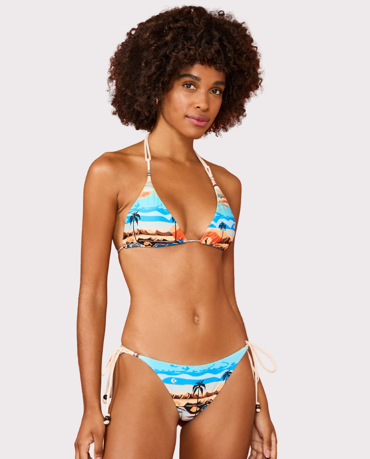 Model Front: Blueman Bikini Tops Top Canoa-Quebrada Egito-Corda