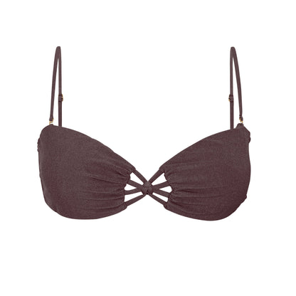 Product Front: Rio De Sol Bikini Tops Top Malibu-Ebano Bandeau-Iris