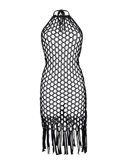 Product Front: Rio De Sol Midi Dresses Black Serena Dress