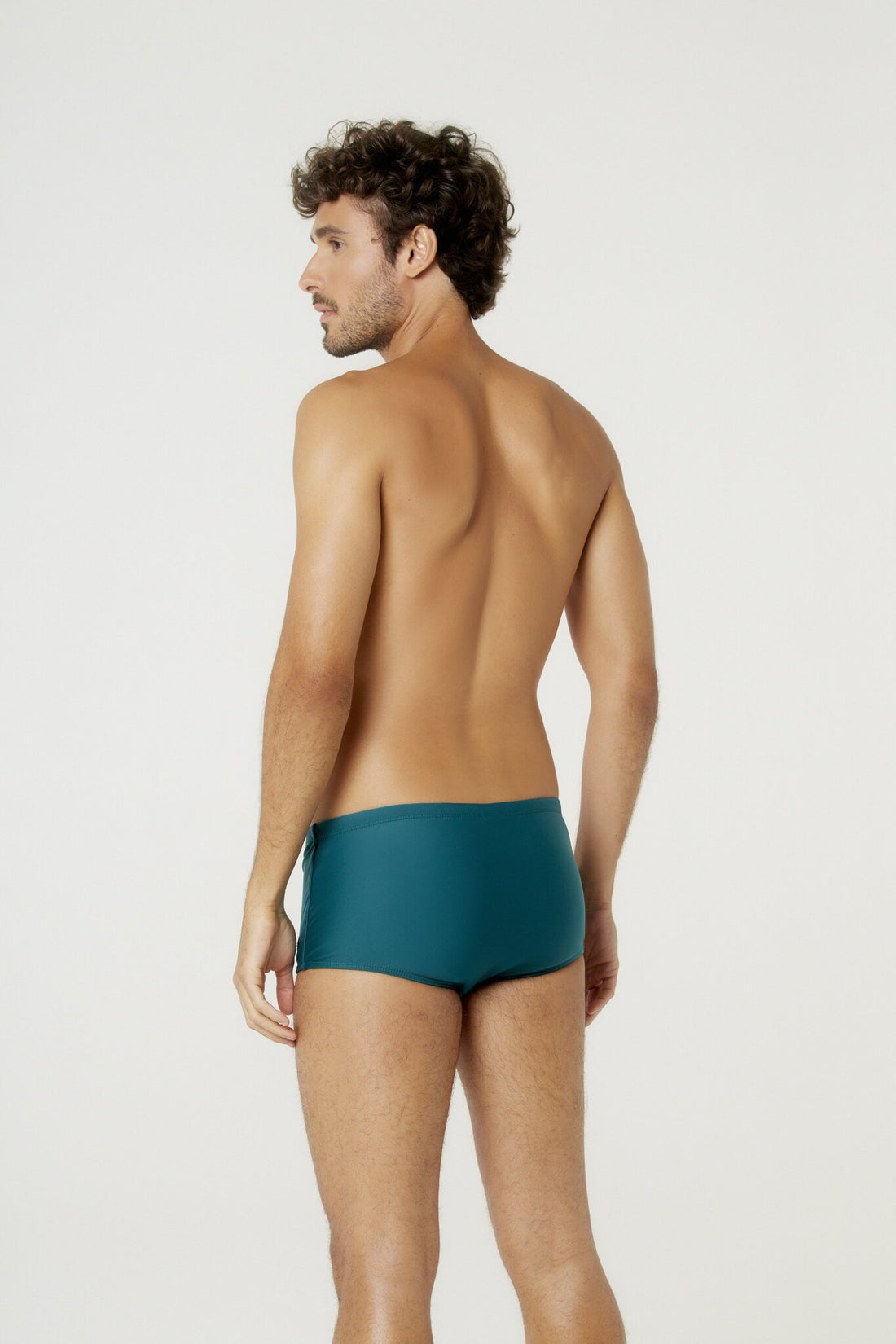 Model Back: Blueman Swim Trunks Sunga Berlim Liso Verde V24