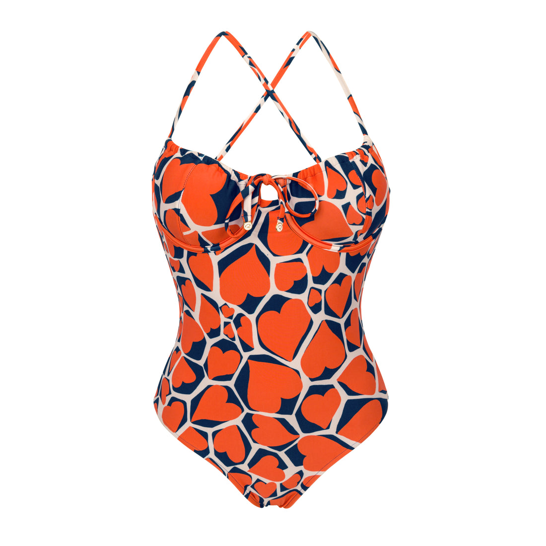 Product Front: Rio De Sol One Piece Swimsuits Amore-Red Julia