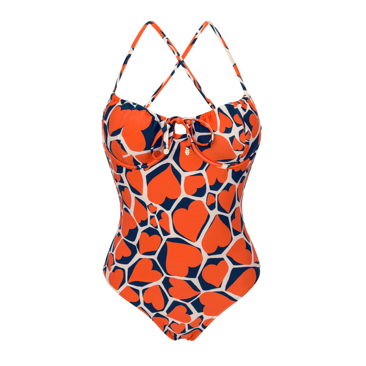 Product Front: Rio De Sol One Piece Swimsuits Amore-Red Julia