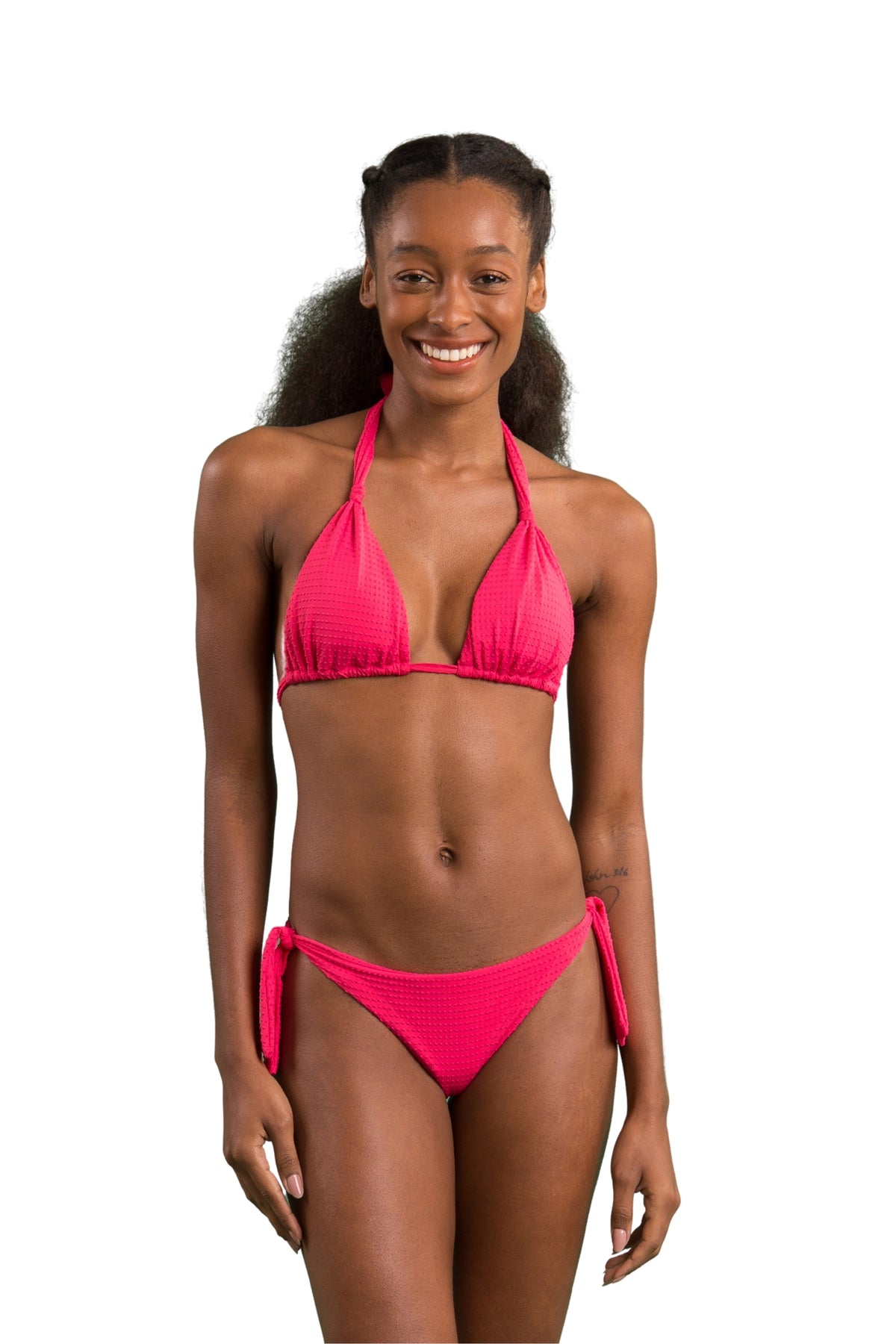 Model Front: Rio De Sol Bikini Bottoms Bottom Dots-Virtual-Pink Italy