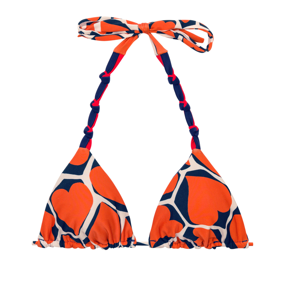 Product Front: Rio De Sol Bikini Tops Top Amore-Red Tri-Rev