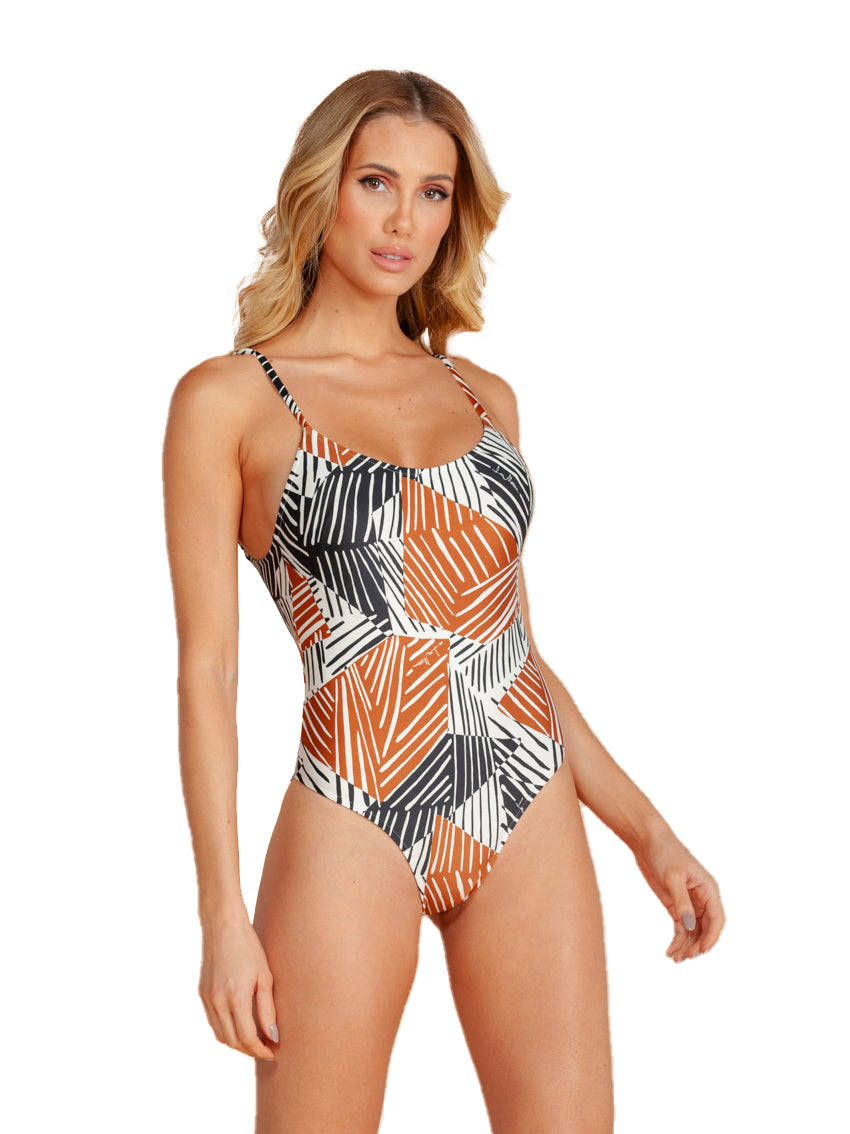 Model Front: Lua Morena One Piece Swimsuits Alcinha Arapiuns