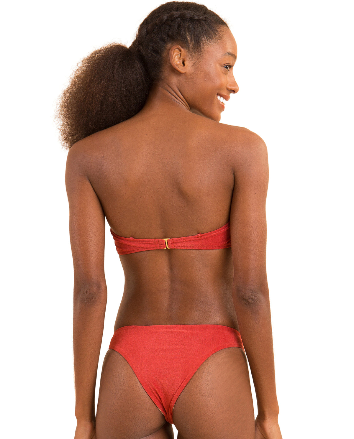 Image 07: Rio De Sol Two Piece Swimwear Set Malibu-Chili Bandeau-Duo Essential