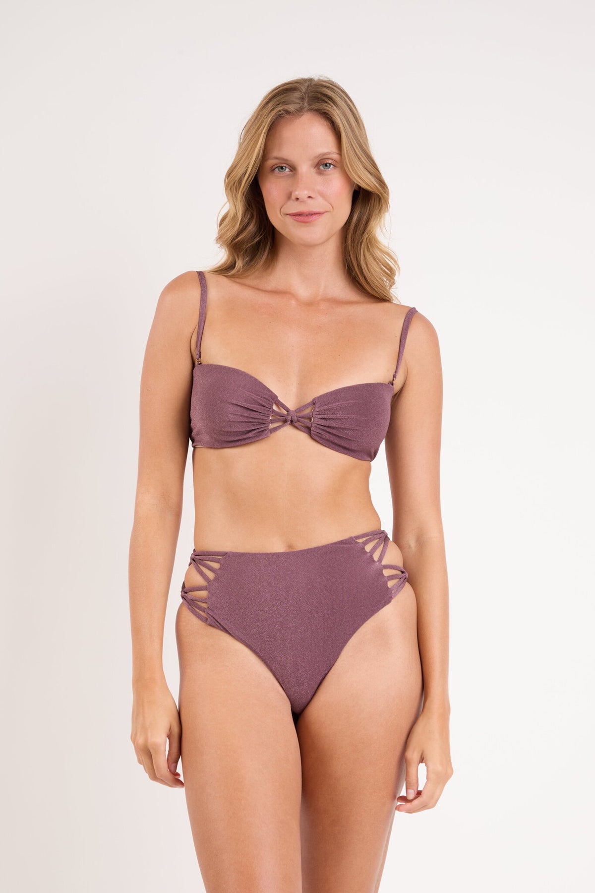 Image 07: Rio De Sol Bikini Tops Top Malibu-Ebano Bandeau-Iris