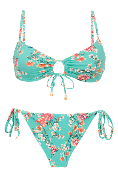 Product Front: Rio De Sol Two Piece Swimwear Set Botanic Mila Cheeky-Tie