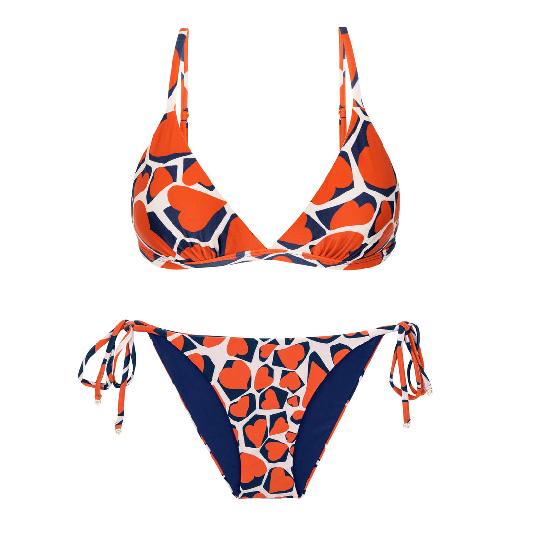 Product Front: Rio De Sol Two Piece Swimwear Set Amore-Red Tri-Fixo Ibiza-Comfy