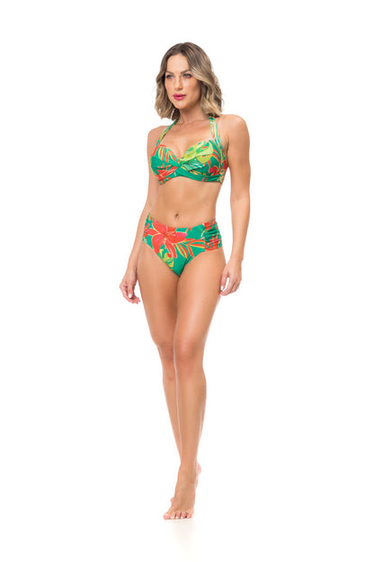Model Front: La Playa Bikini Tops Top Drape Fina Lirio