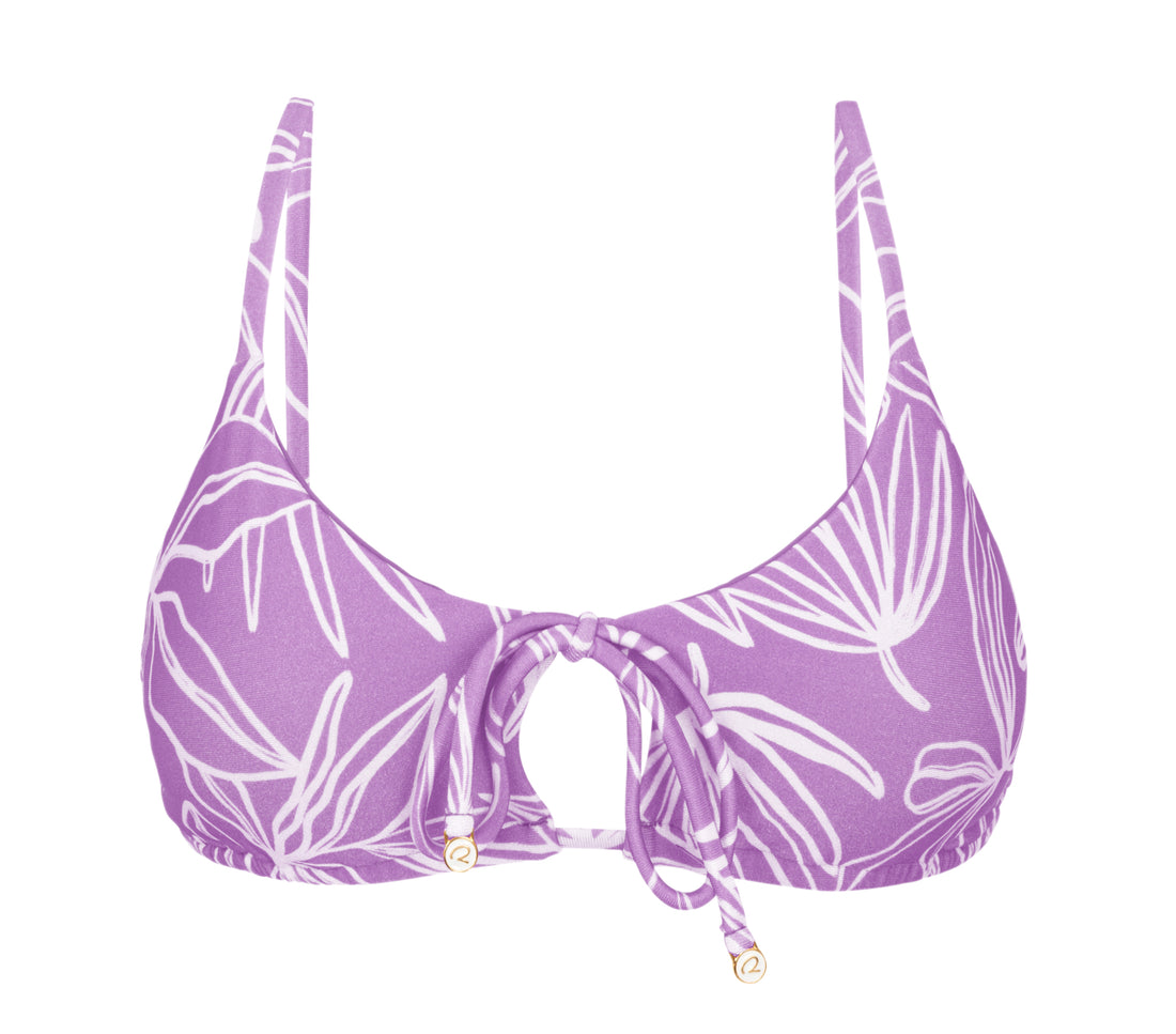 Product Front: Rio De Sol Bikini Tops Top Trail-Purple Tank-Tie