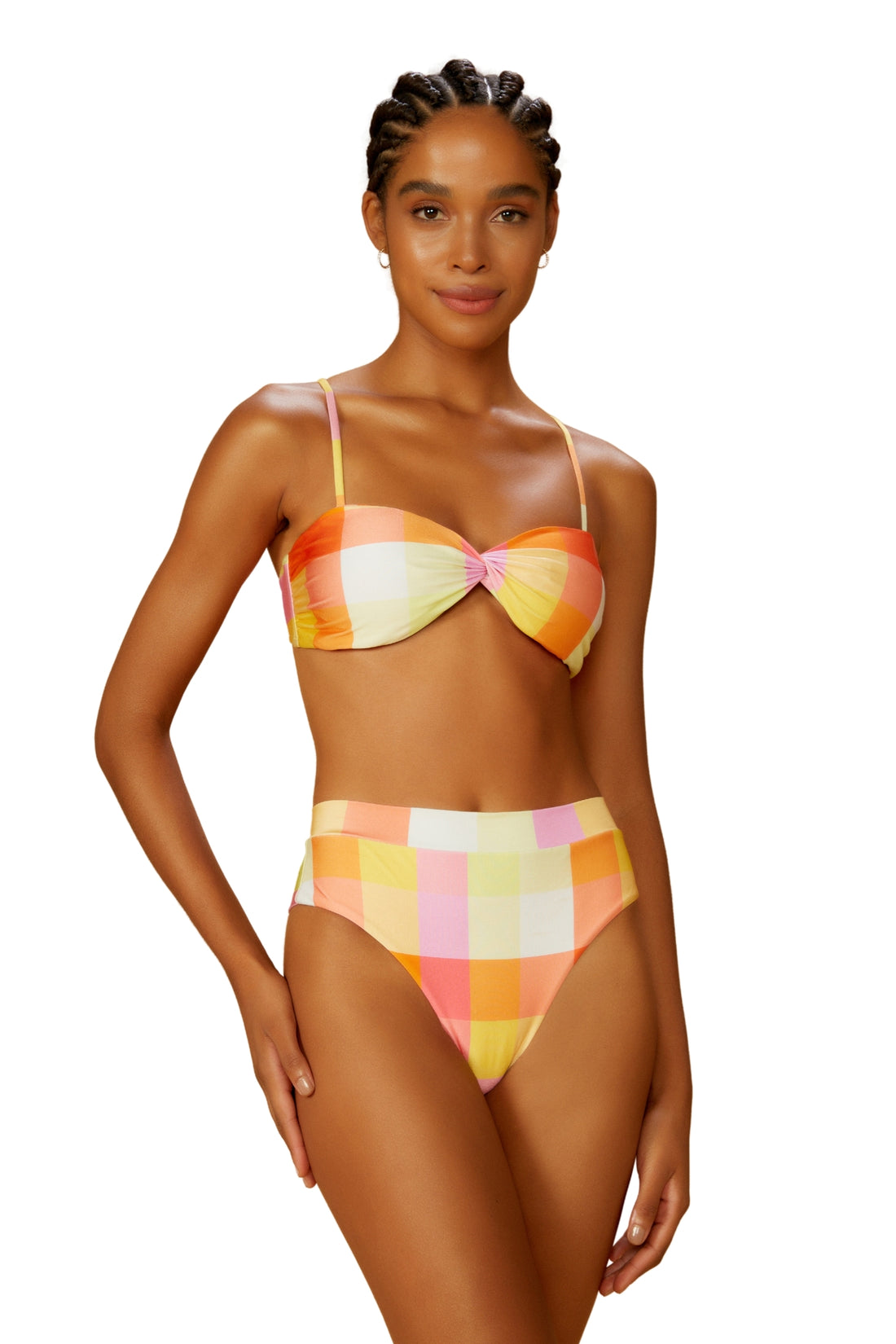 Model Front: Blueman Two Piece Swimwear Set Ritmo Latino Belga