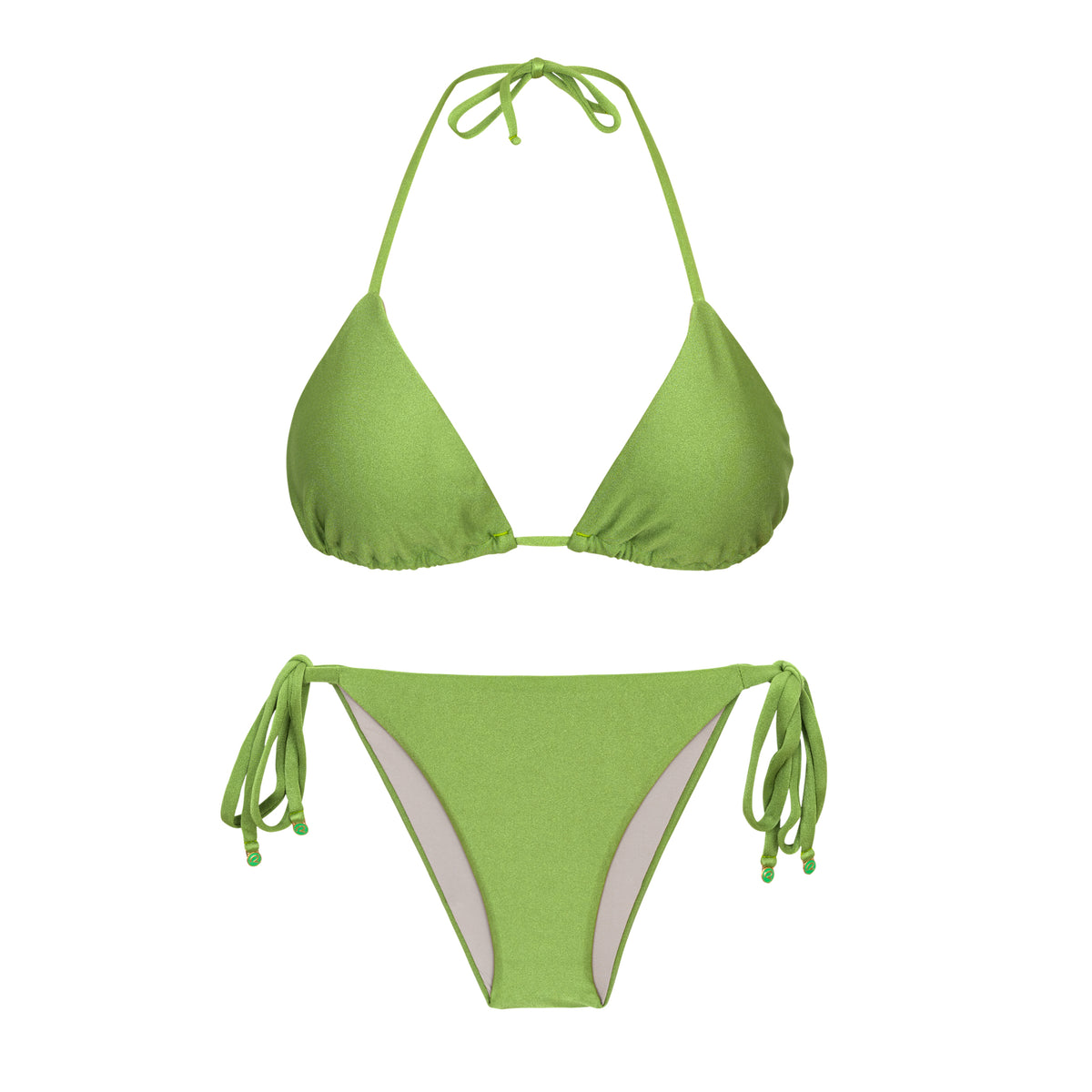 Product Front: Rio De Sol Two Piece Swimwear Set Shimmer-Botanica Tri-Inv Lacinho