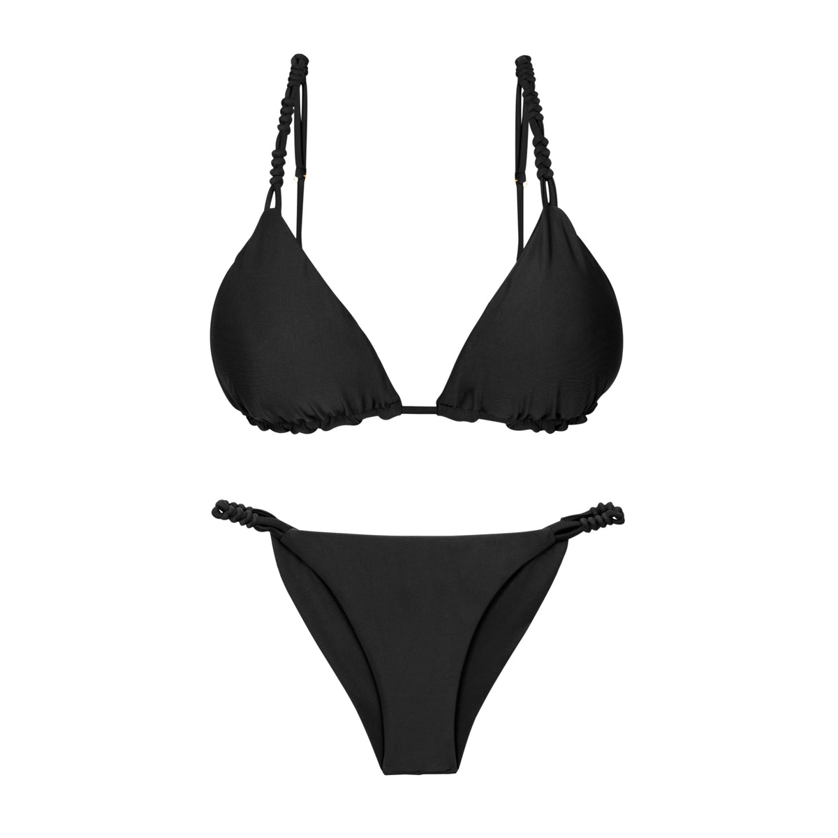 Product Front: Rio De Sol Two Piece Swimwear Set Touch-Black Selena