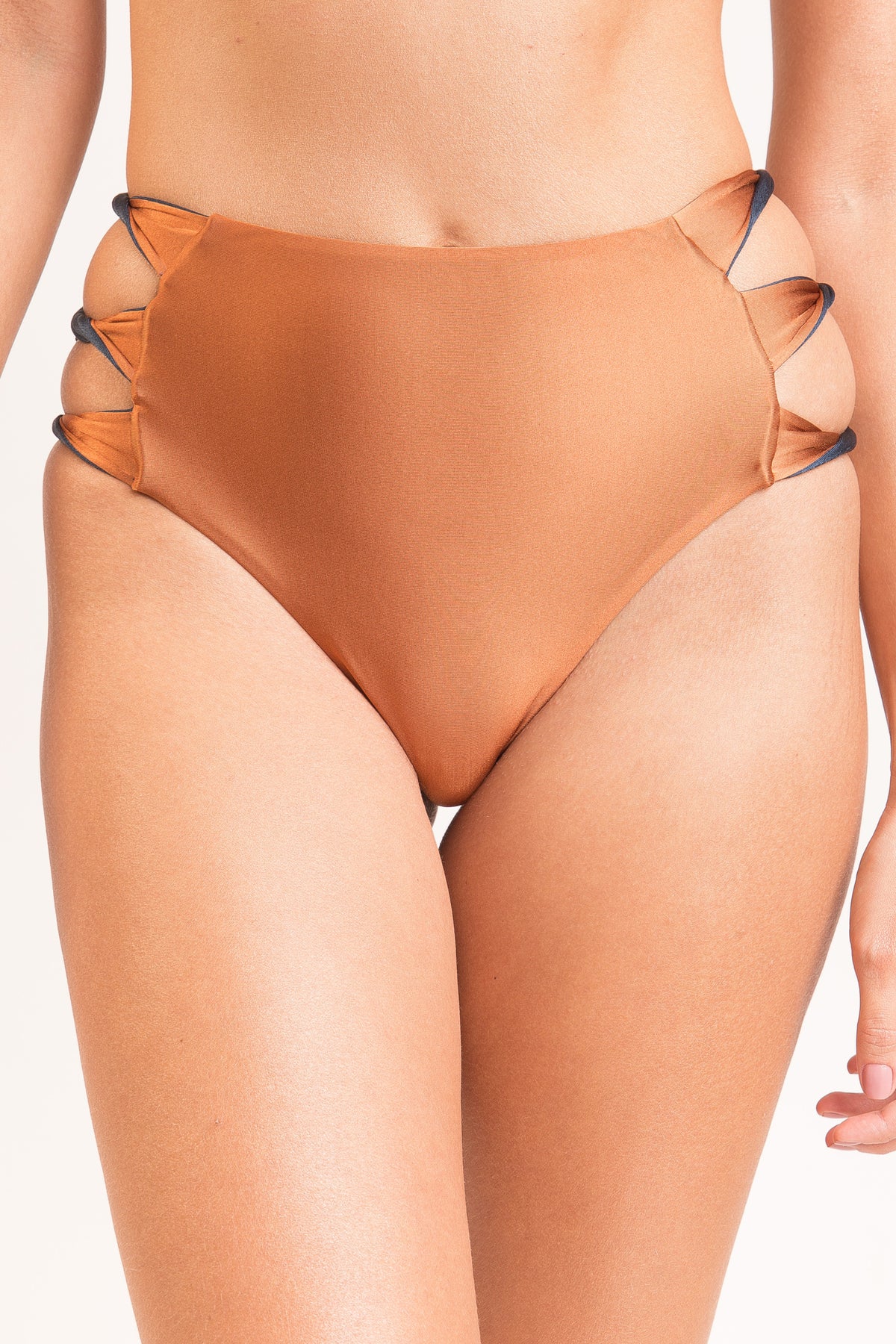 Gallery: Rio De Sol Bikini Bottoms Bottom Nocciola High-Waist-Spin