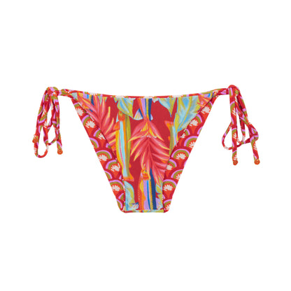 Product Back: Rio De Sol Bikini Bottoms Bottom Floral-Scales Lacinho