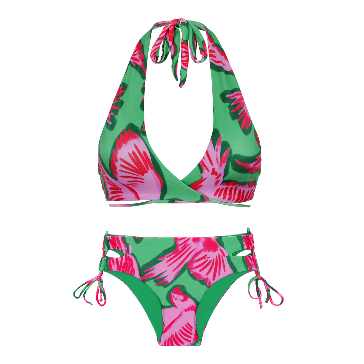 Product Back: Rio De Sol Two Piece Swimwear Set Parrots Kate Madrid