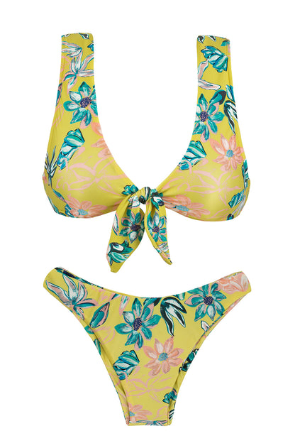 Product Front: Rio De Sol Two Piece Swimwear Florescer Highleg
