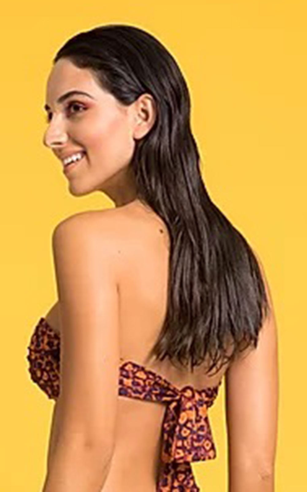 Model Back: Lua Morena Bikini Tops Top Acessório Macramê Jaguar