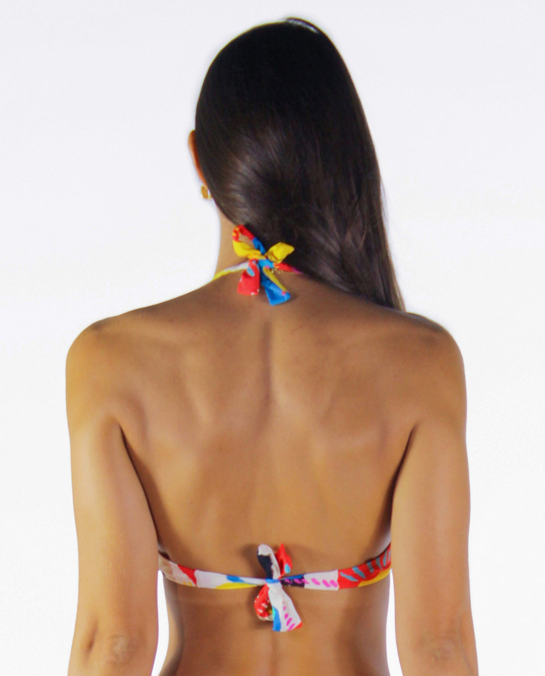 Model Back: La Playa Bikini Tops Top Franzido Frutas