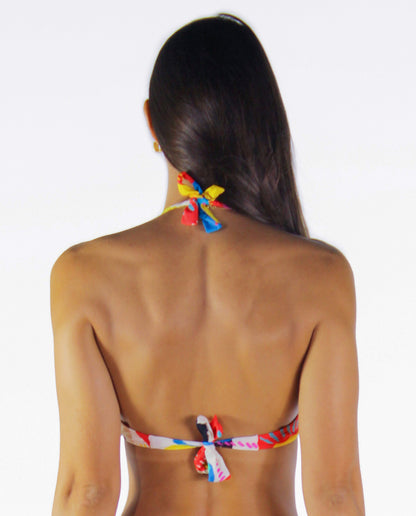 Model Back: La Playa Bikini Tops Top Franzido Frutas