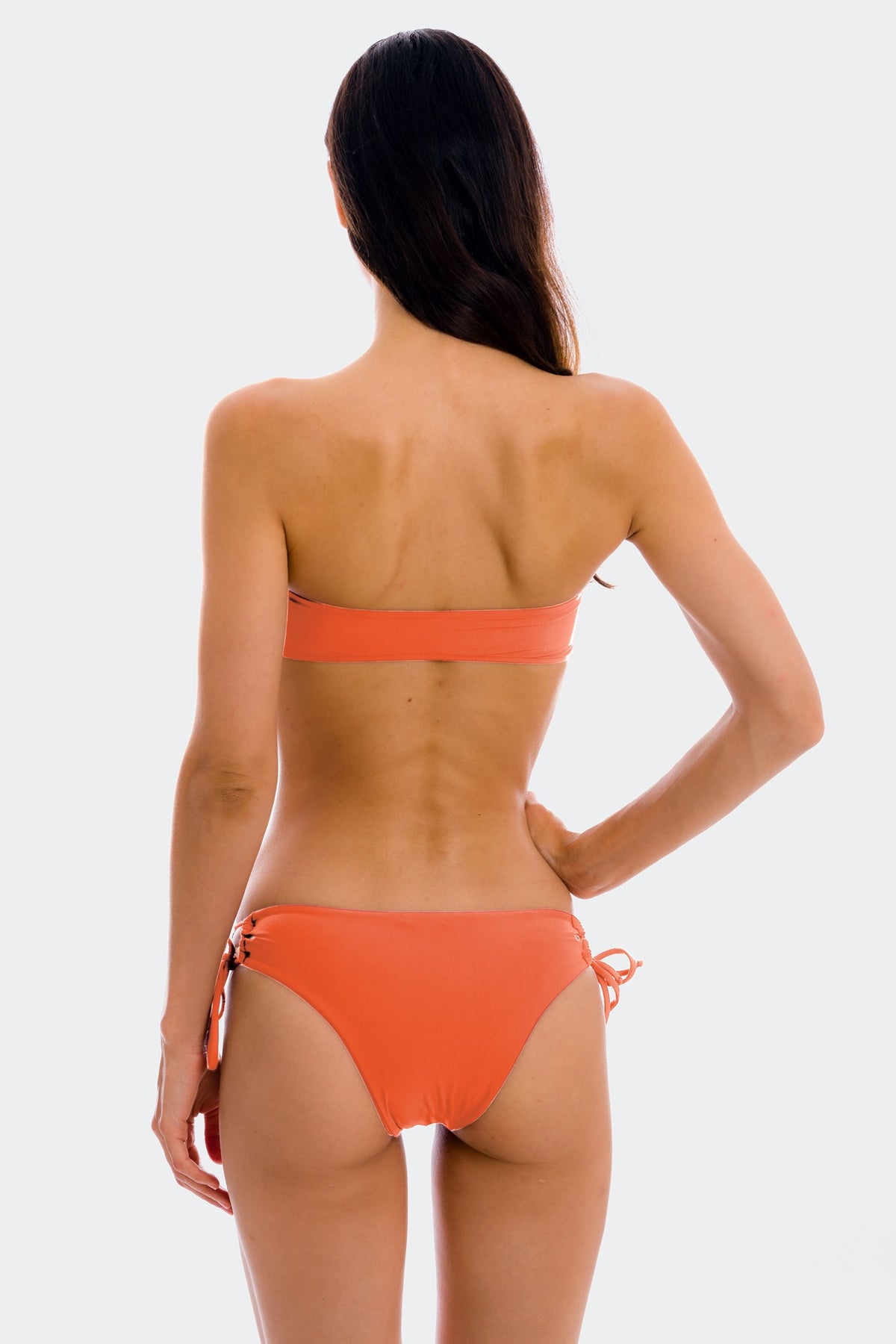 Model Back: Rio De Sol Bikini Tops Top Light-Peach Bandeau-Reto