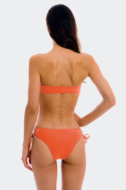 Model Back: Rio De Sol Bikini Tops Top Light-Peach Bandeau-Reto