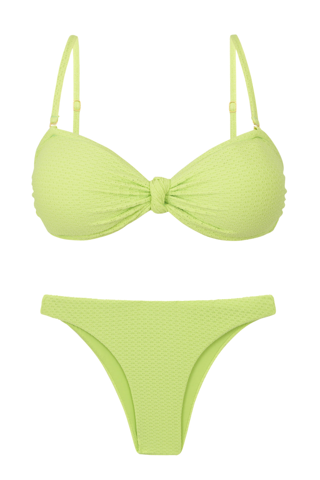 Product Front: Rio De Sol Two Piece Swimwear Set Bora-Citrus Bandeau-Joy Leblon
