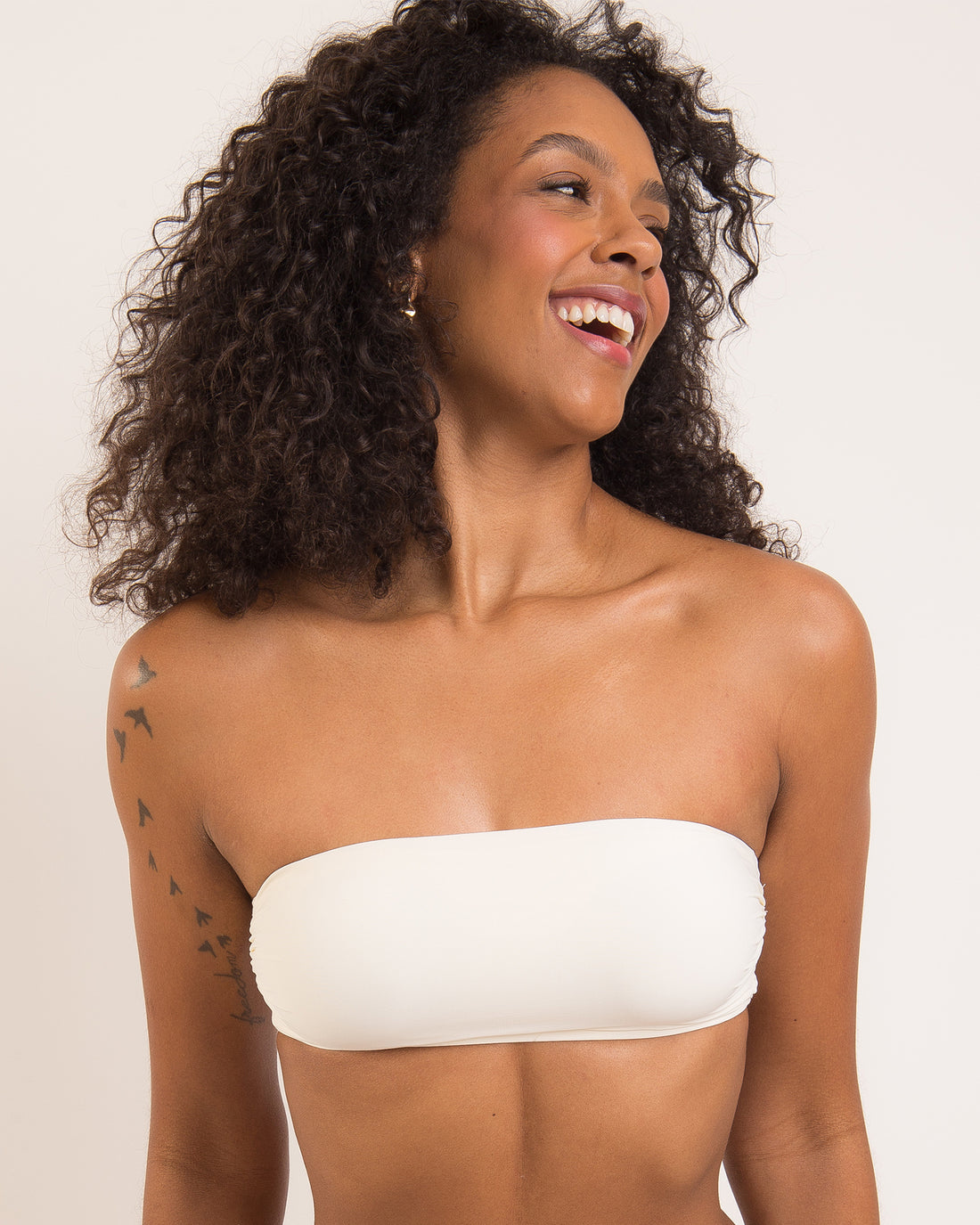 Gallery: Rio De Sol Bikini Tops Top Off-White Bandeau-Reto