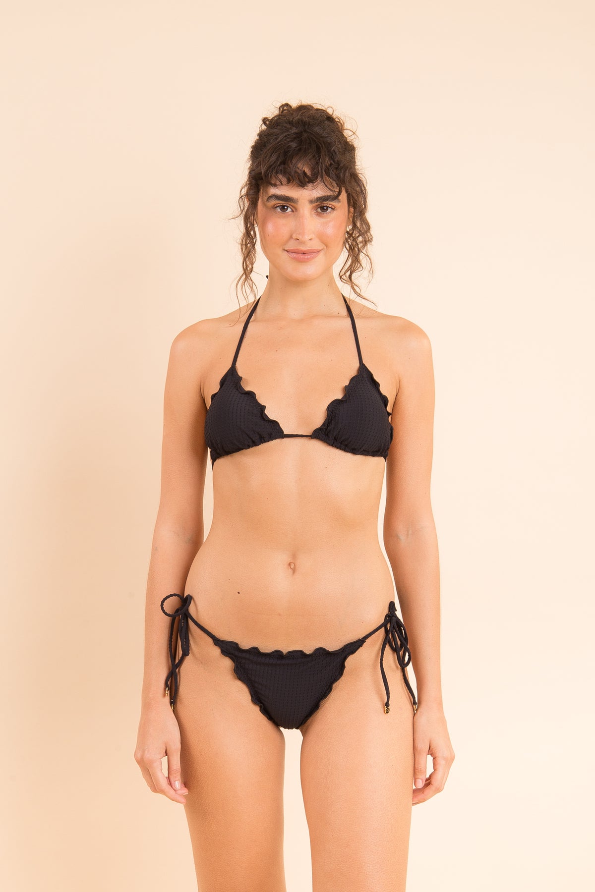 Image 12: Rio De Sol Two Piece Swimwear Set Dots-Black Frufru