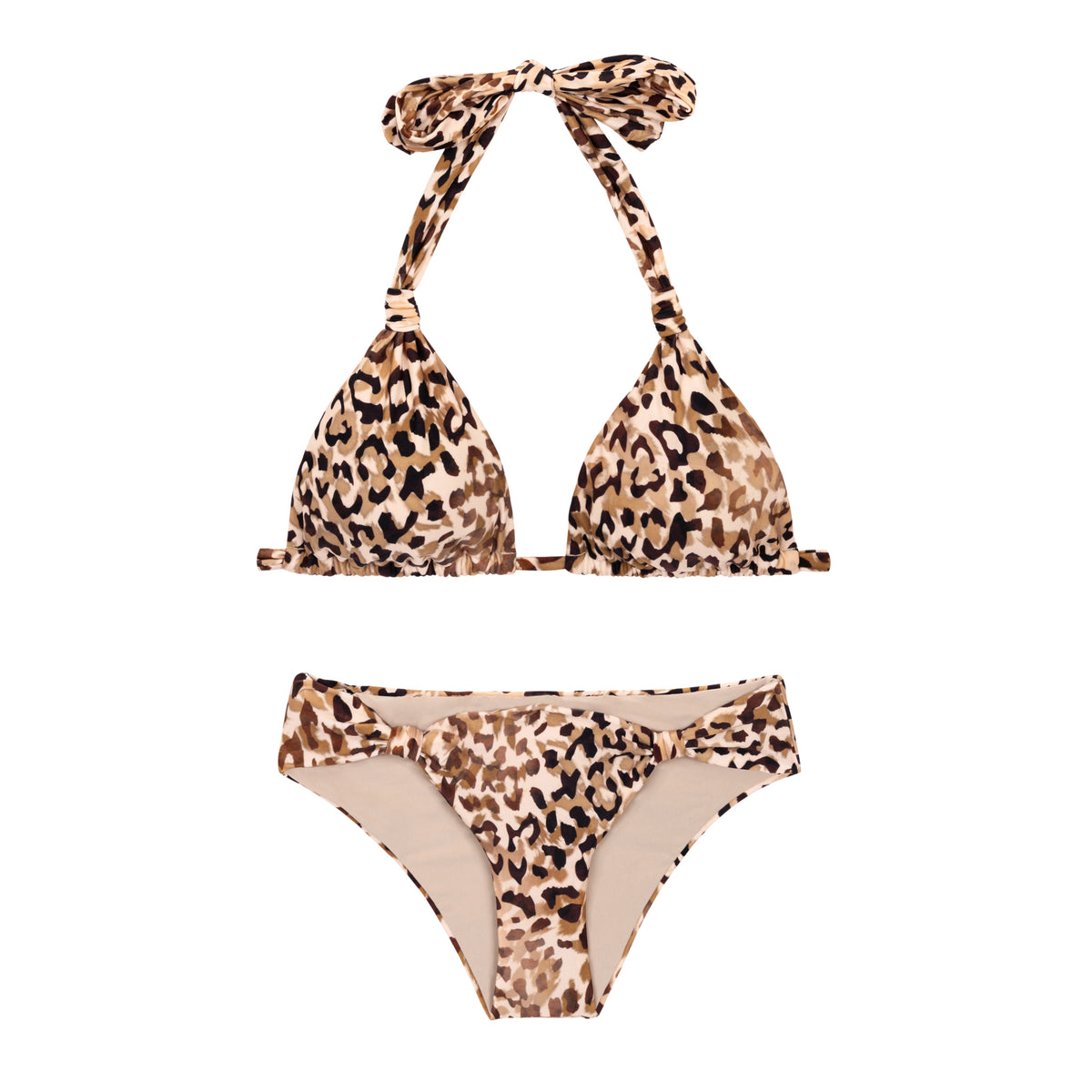 Product Front: Rio De Sol Two Piece Swimwear Set Leopard Mel