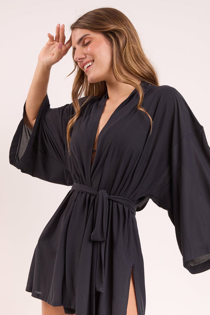 Image 05: Rio De Sol Kaftans And Kimonos Black Kimono