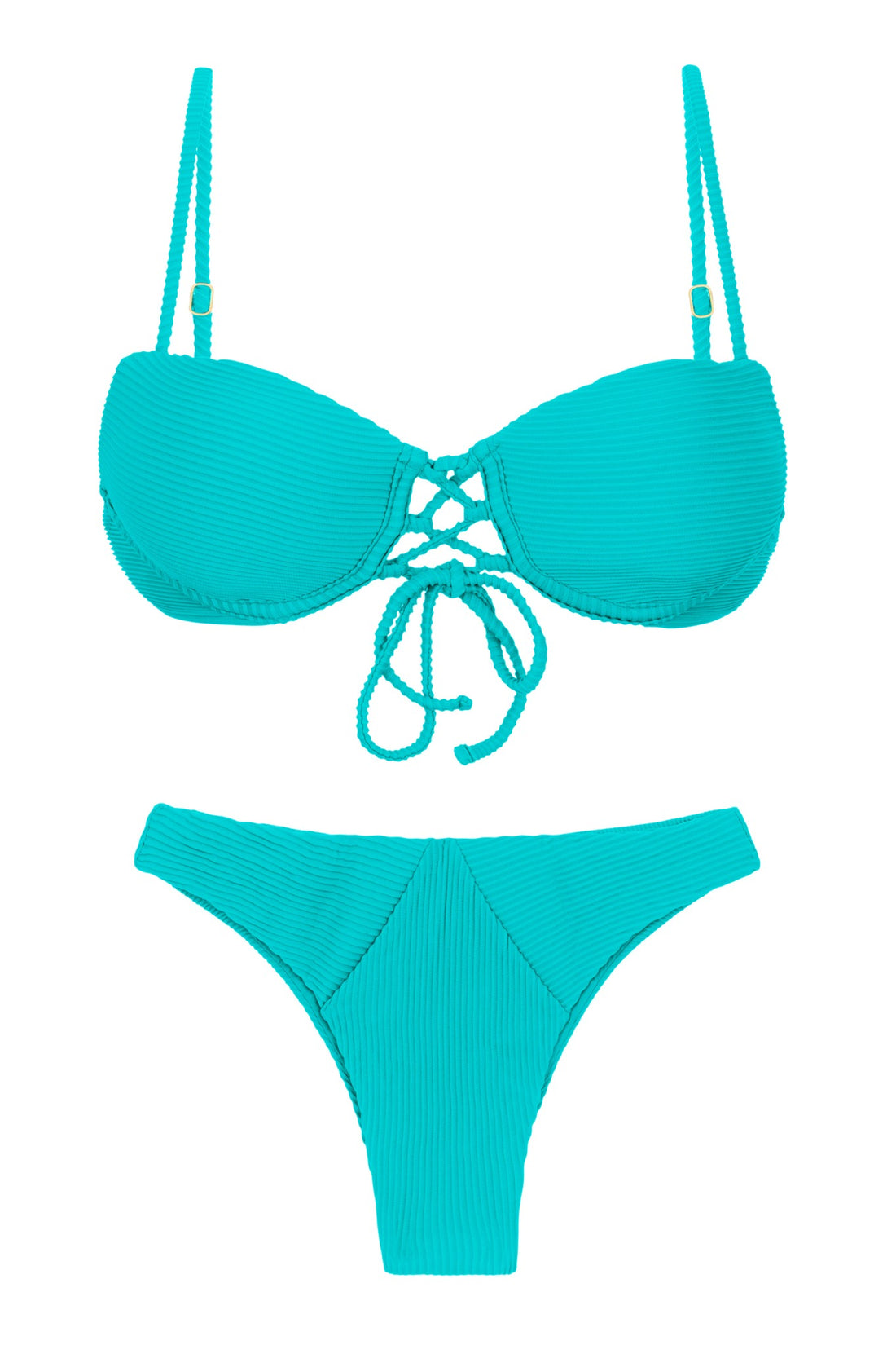 Product Front: Rio De Sol Two Piece Swimwear Set Cotele-Jade Balconet-Pushup Lisboa