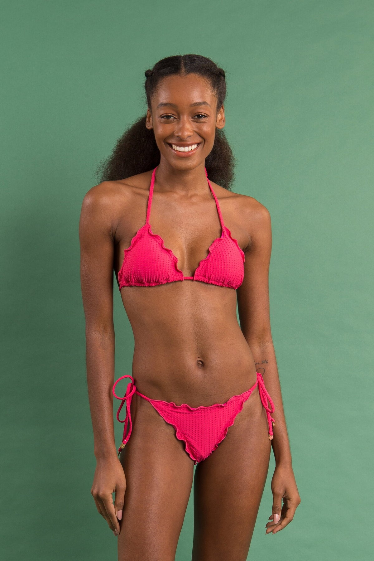 Image 12: Rio De Sol Bikini Bottoms Bottom Dots-Virtual-Pink Frufru-Comfy