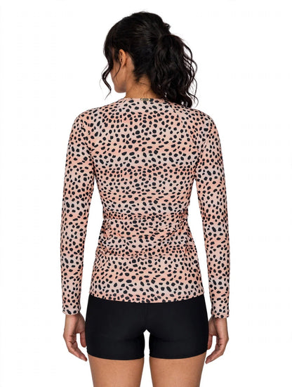 Model Back: La Playa Bikini Tops Blusa Uv Guepardo