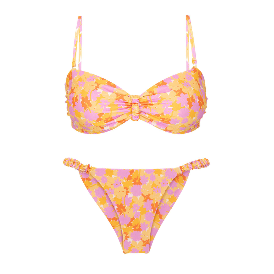 Product Front: Rio De Sol Two Piece Swimwear Set Dreamy Bandeau-Crispy Cheeky-Crispy
