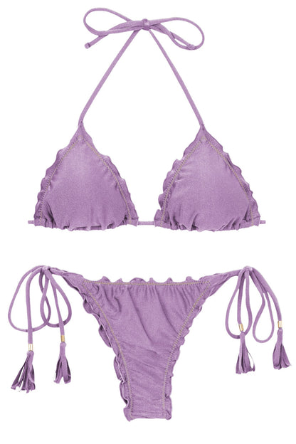 Product Front: Rio De Sol Two Piece Swimwear Set Shimmer-Harmonia Frufru-Fio