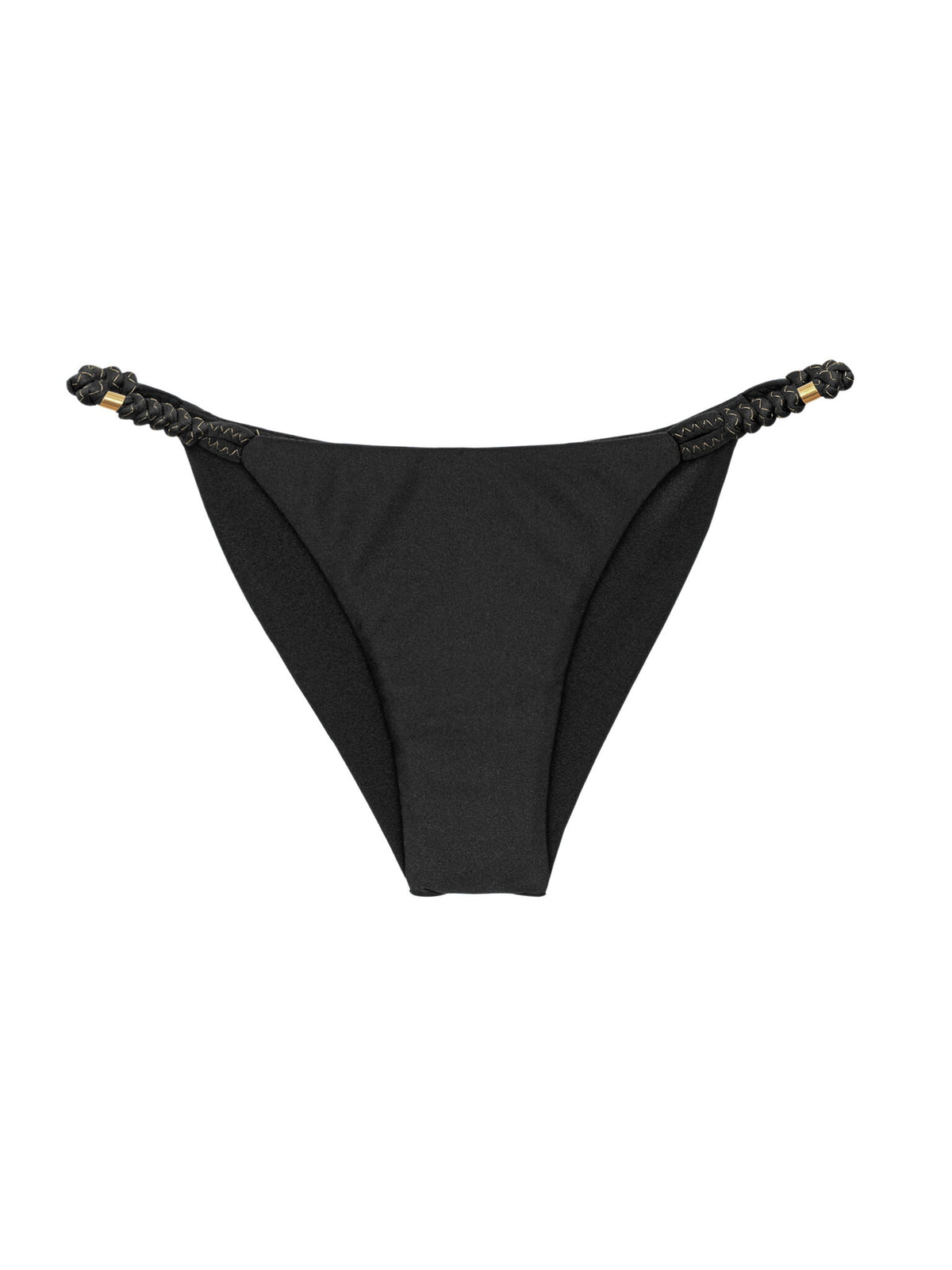 Product Front: Rio De Sol Bikini Bottoms Bottom Shimmer-Black Cheeky-Noa