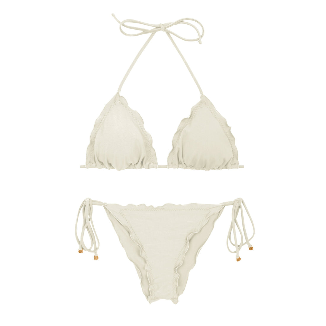 Product Front: Rio De Sol Two Piece Swimwear Set Touch-Natural Frufru