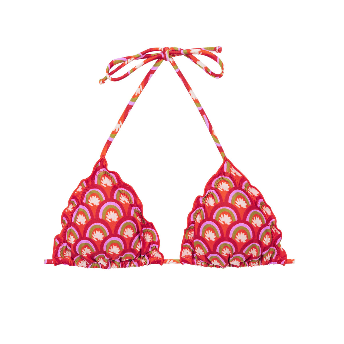 Product Front: Rio De Sol Bikini Tops Top Floral-Scales Frufru