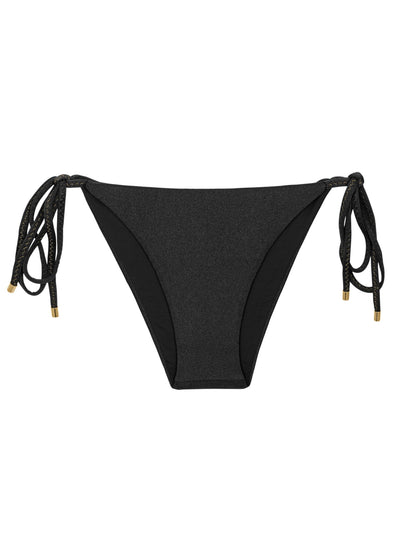 Product Front: Rio De Sol Bikini Bottoms Bottom Shimmer-Black Lacinho