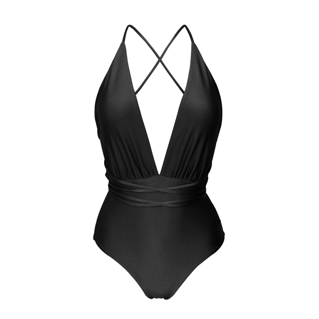 Product Front: Rio De Sol One Piece Swimsuits Shimmer-Black New Vegas