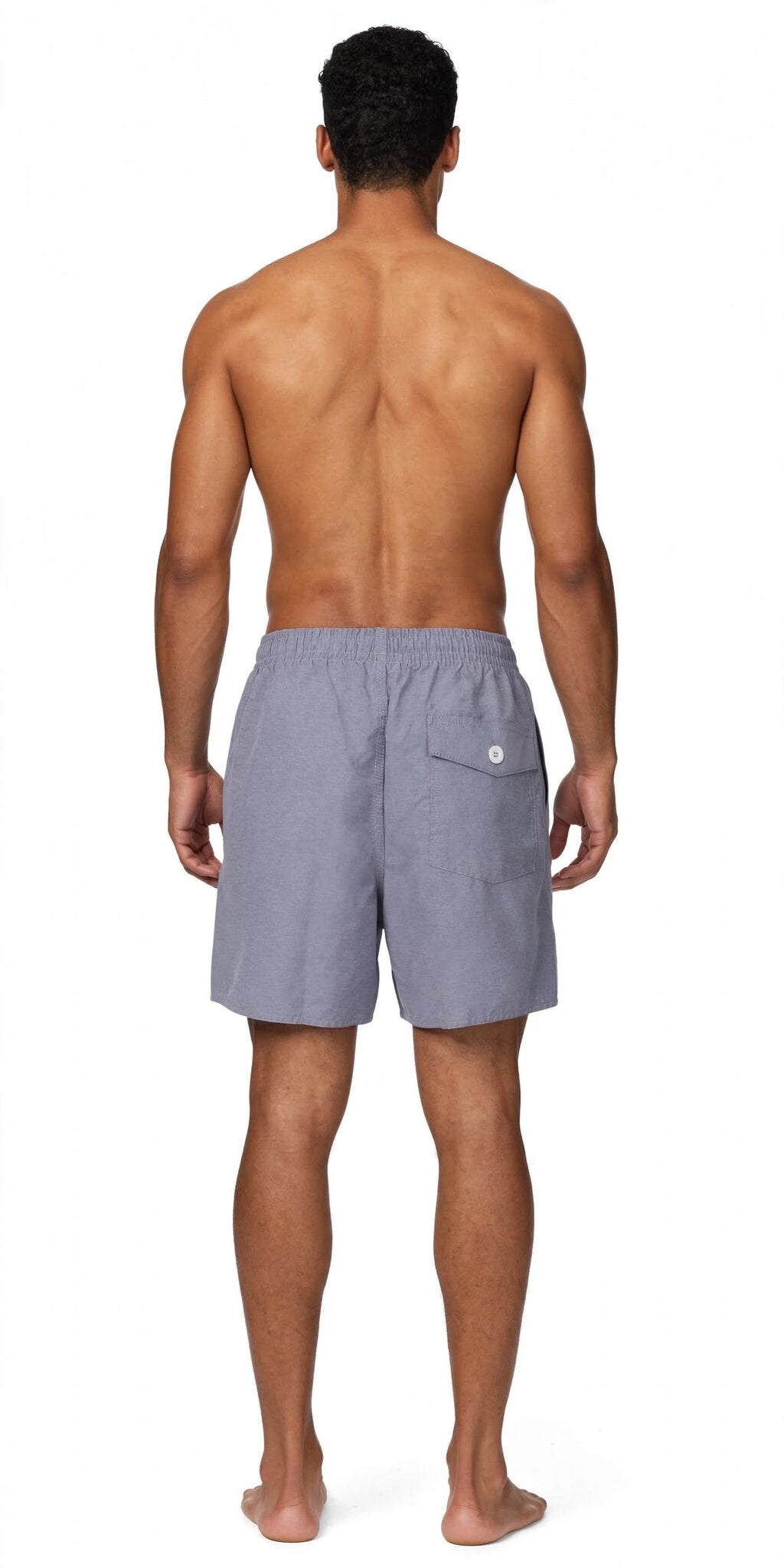 Model Back: Blueman Swim Shorts Short Cambray Azul
