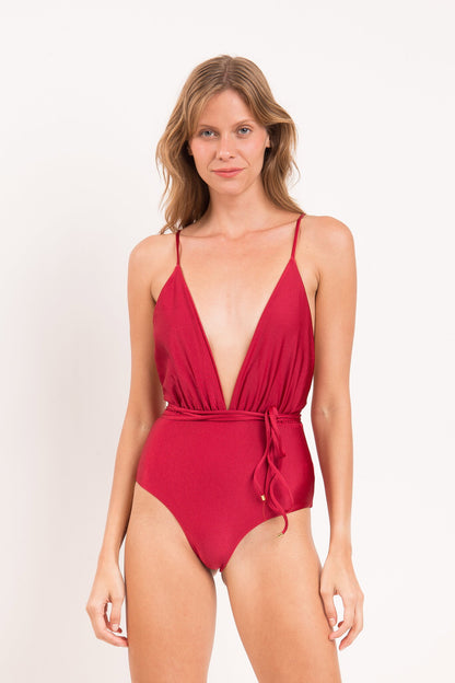Model Front: Rio De Sol One Piece Swimsuits Shimmer-Divino New Vegas