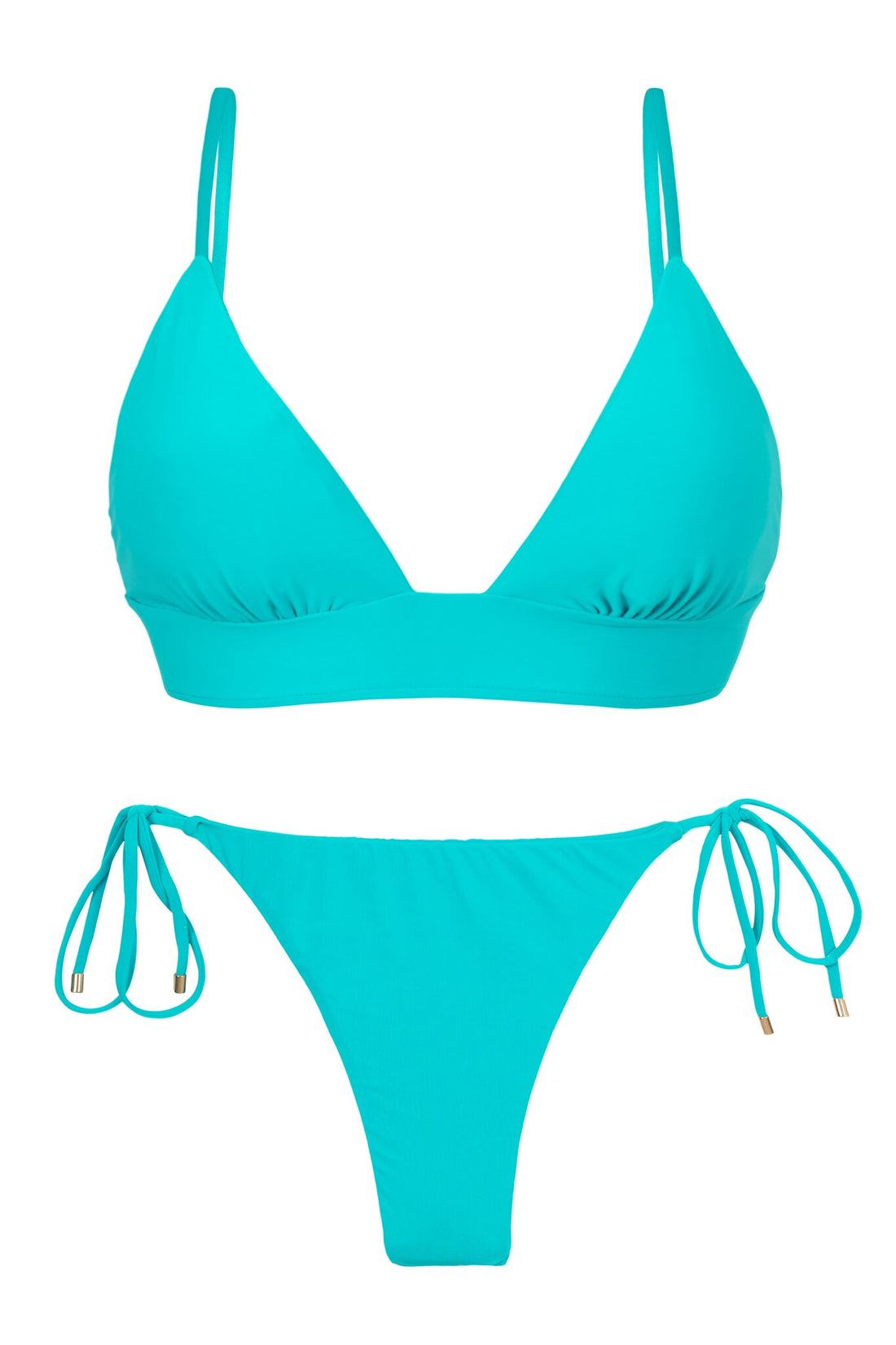 Product Front: Rio De Sol Two Piece Swimwear Set Jade Tri-Cos Ibiza