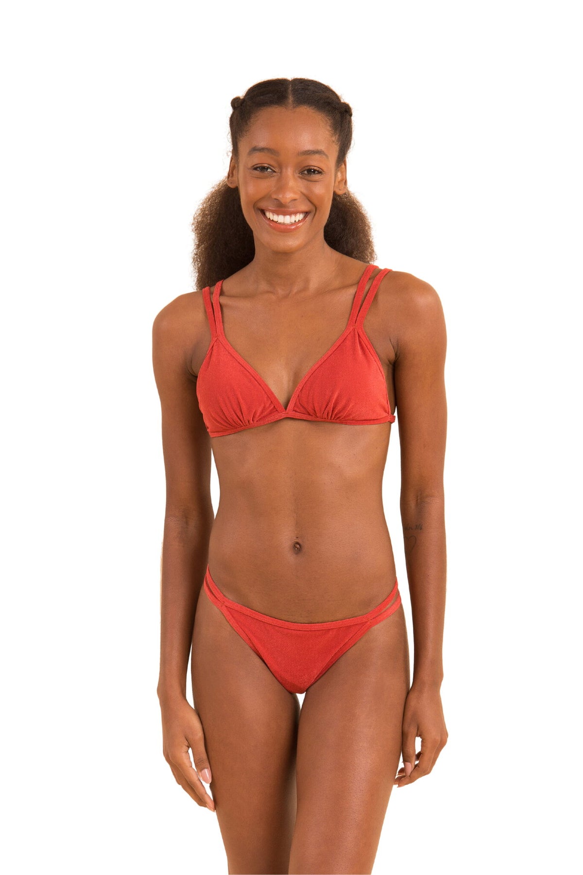 Model Front: Rio De Sol Bikini Tops Top Malibu-Chili Tri-Duo