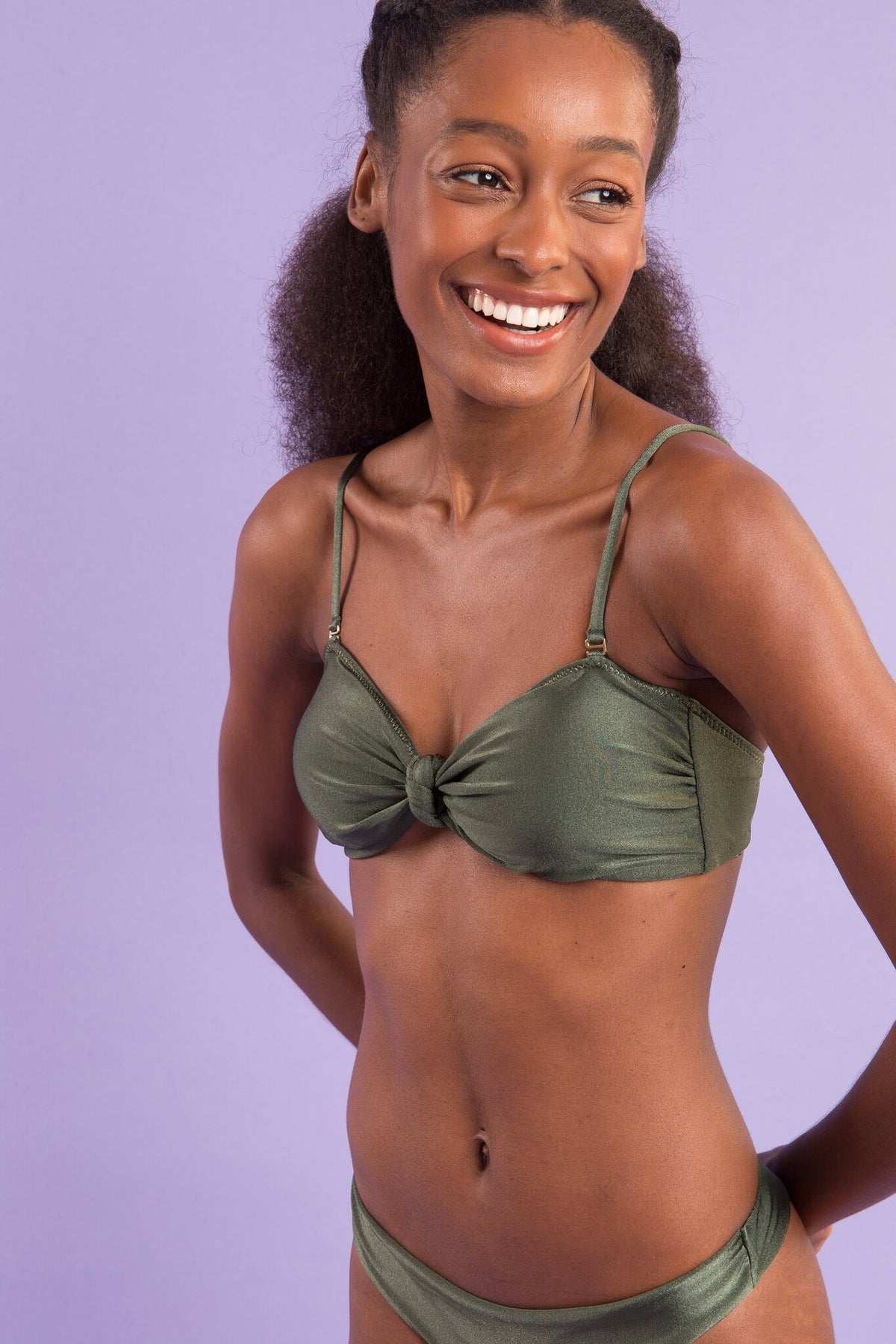 Image 10: Rio De Sol Two Piece Swimwear Set Croco Bandeau-Joy Essential