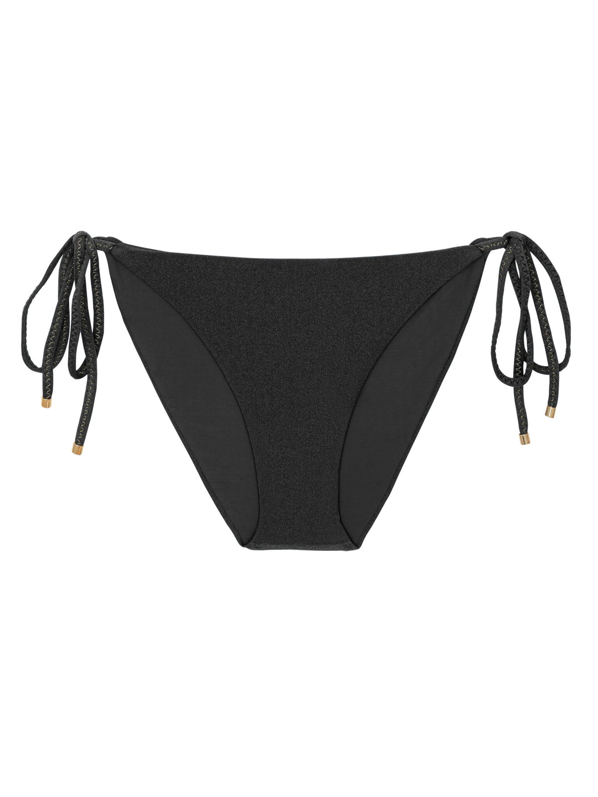Product Front: Rio De Sol Bikini Bottoms Bottom Shimmer-Black Ibiza-Comfy-Gold